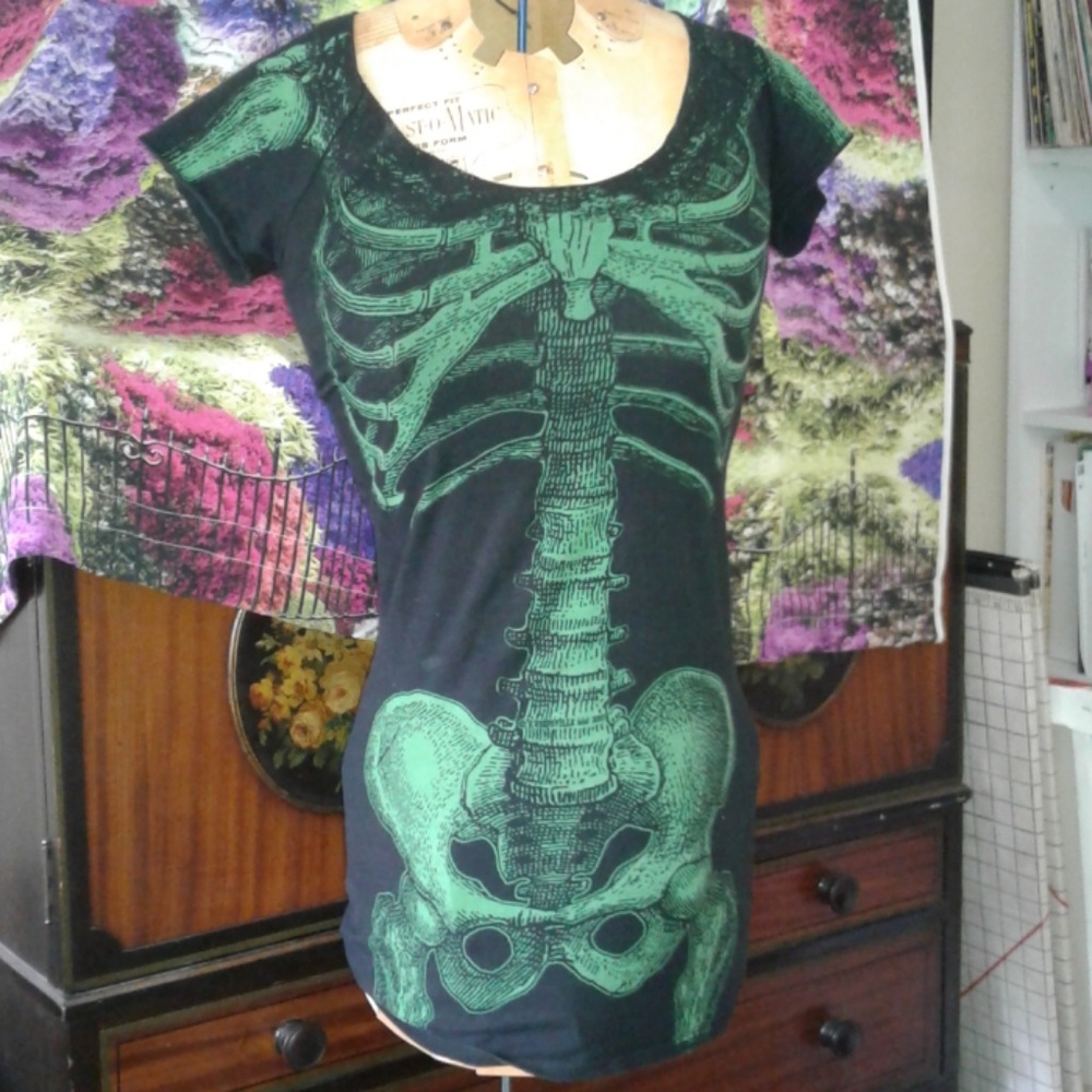 Green Skeleton Dress